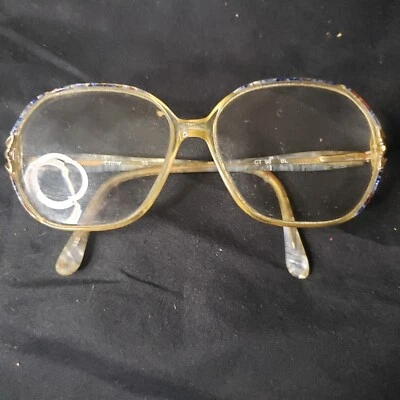 Marco de gafas vintage Welling 135 CT 98 BL años 80 abuela rojo blanco azul mariposa Foto 1 de 4
