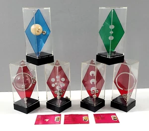 Lot of 6 Vintage Handheld Plastic Brain Teaser IQ Fidget Toy Puzzle Desk Games - Picture 1 of 8