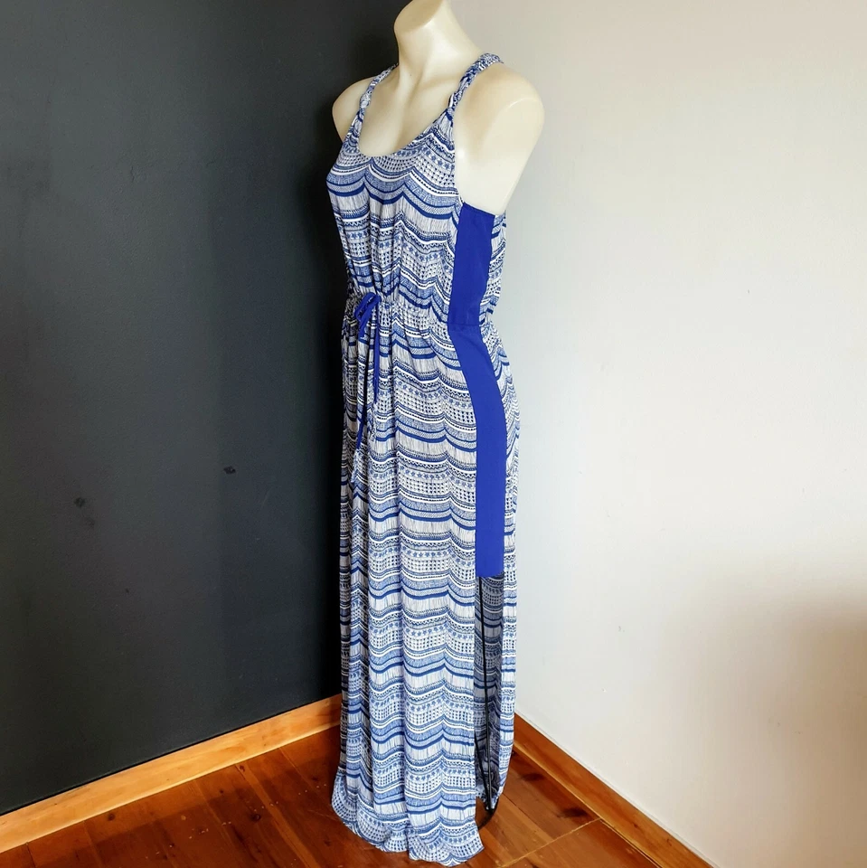 Talla 8 para mujer 'WISH' Impresionante vestido maxi marina azul y blanco - COMO NUEVO  Foto 1 de 4