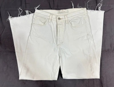 Joe's Jeans The Blake High Rise Wide Leg Crop Stretch Jeans White Size 27 MINTY - Image 1 of 4