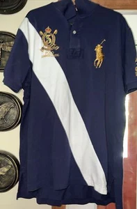 Polo Ralph Lauren Men’s L Big Pony style Vintage #3 Summer Classic GVC Navy - Picture 1 of 13
