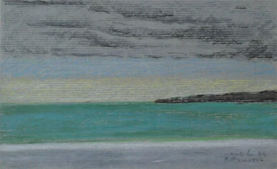 Pierre Pruvost.(1921-2008)- Pastel "Antibes" -pv282 - Photo 1/2