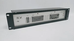 Ecualizador vintage Ross 10 bandas 2 canales montaje en rack - para reparación - Imagen 1 de 13