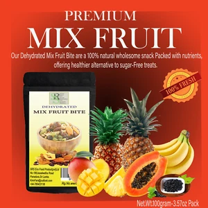 Dehydrierte Fruchtmischung Gesunder Snack Bio Ohne Zuckerzusatz Trockenfrüchte 3,57oz - Bild 1 von 2