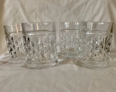 NUEVO Ralph Lauren ASTON Doble Antiguo Vidrio Juego de 4 Rocas ¡NUEVO EN CAJA! Foto 1 de 4