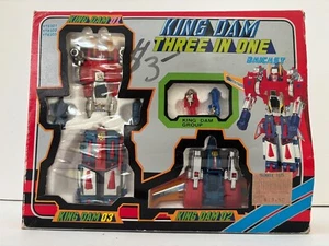 King Dam Three in One Die-Cast Robot Diaclone Diabattles Vintage Action Figure - Picture 1 of 10