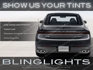 Lincoln MKZ / Zephyr Tinted Taillights Overlays Kit Smoked Vinyl Protection Film - Picture 1 of 9