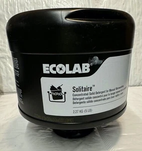 Detergente sólido concentrado Ecolab Solitaire 5 lb lavado manual de artículos - Imagen 1 de 1