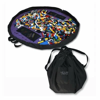 Lay-n-Go LIFESTYLE (44") Toy Play Mat & Drawstring Storage Bag, LEGO Cleanup - Image 1 of 4