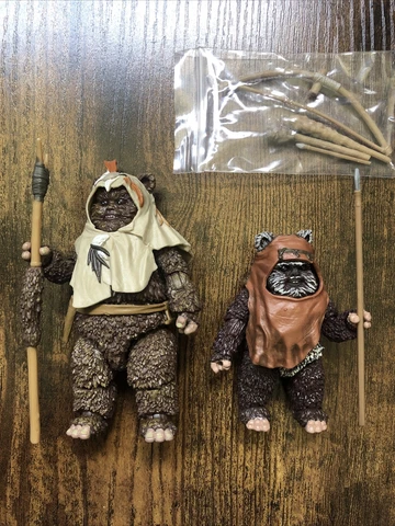 Star Wars The Black Series Wicket And Paploo Ewoks 6” Scale Action Figure Loose Cover