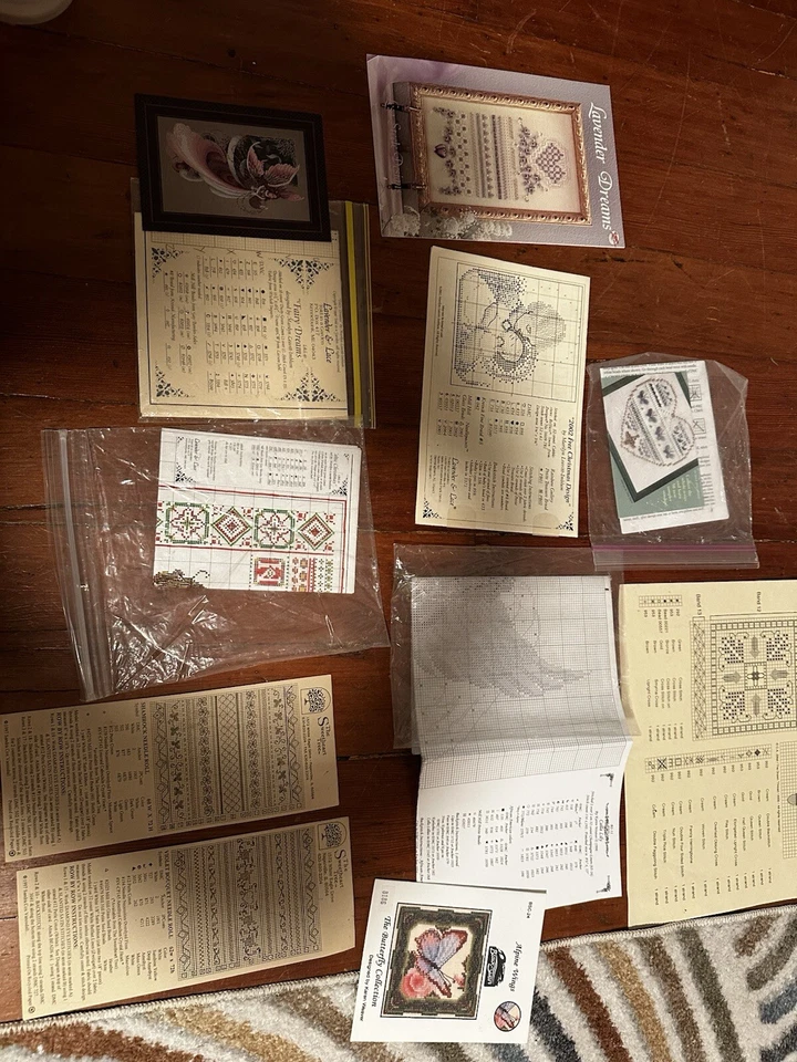 Cross Stitch Pattern Lot - Black Swan / Lavendar & Lace / Sweetheart Tree / - Image 1 of 4