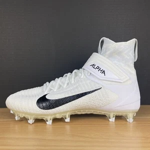 SZ 11-14 | Nike Alpha Menace Elite 2 Flyknit Football Cleats White AO3374-101 - Picture 1 of 8