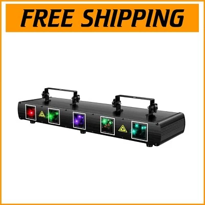 Animated RGBYC Laser Lights for Stunning Disco & Party Effects - DMX Compatible - Image 1 of 4