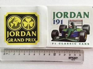 Sticker / Aufkleber, 2 Stück, Jordan 191 #33 7up + Jordan Grand Prix Logo - Bild 1 von 3