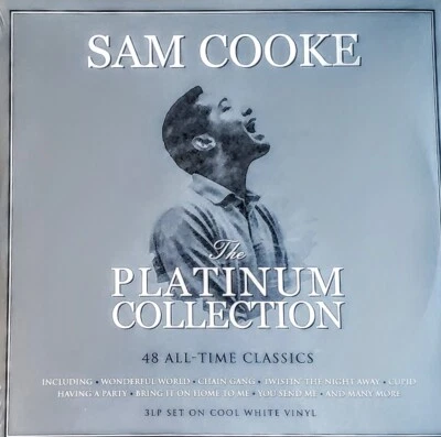 SAM COOKE PLATINUM COLLECTION 3-LP SET WHITE VINYL " NEW, SEALED " - Image 1 of 2