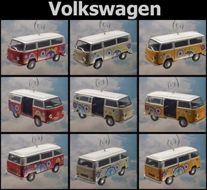 1978 Hippe Flower Volkswagen Type 2 Bus Van Custom Christmas Ornament Bay T2 T1 - Picture 1 of 37