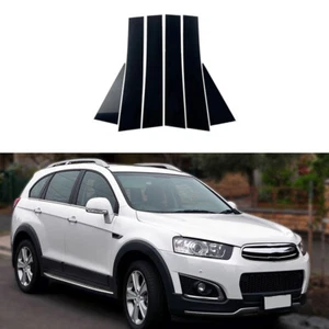 Para Chevrolet Captiva 07-18 6x Ventana Poste Columna Pegatina Negro Brillante - Imagen 1 de 24