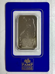 Barra de paladio fino vintage PAMP Suisse Fortuna 1 oz 999,5 sellada en certificado de autenticidad de ensayo - Imagen 1 de 4