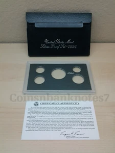 1994 paquete/caja, lente y certificado plateado como nuevo. Sin monedas. - Imagen 1 de 2