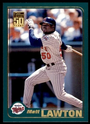 2001 TOPPS #213 MATT LAWTON MINNESOTA TWINS - Image 1 of 2