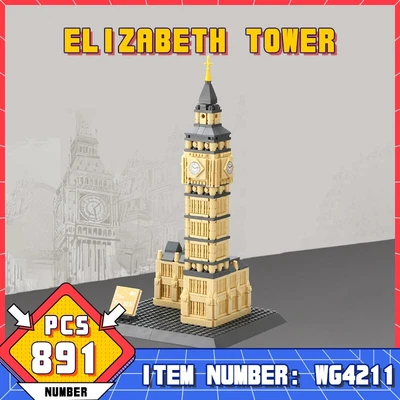 London Tower Tower Bridge 891PCS Bricks World Architecture Model Building Blocks - Image 1 of 4