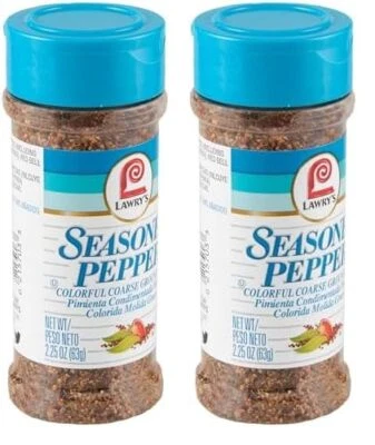 Lawry's Pepper Seasoning Course Ground, 2,25 OZ (paquete de 2) Foto 1 de 4