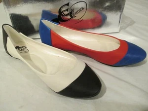 G C Women's Flat Shoe Two Tone Cap Toe Sz EU 36 US 6 In Box Choose Color JUPITER - Picture 1 of 15