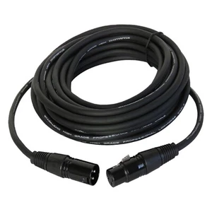 25ft 3pin Male Audio Cable to 3pin Female PA Speaker Microphone Mixer DJs Cable - Picture 1 of 13
