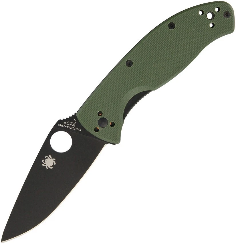 Spyderco Tenacious Linerlock Green 3.38" 8Cr13MoV Green G10 Folding Knife - Image 1 of 1