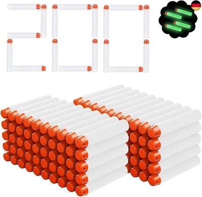 BESUCHE DEN AIRLAB-STORE Airlab 200 Pfeile Darts für Nerf Zubehör Leuchten im Dunkeln, Darts Bullets für
