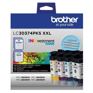 Brother LC30374PKS XXL Tintenpatronen Schwarz/Cyan/Magenta/Gelb Super High-Yield - Bild 1 von 2