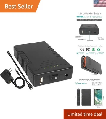 Lightweight 12V Lithium-ion Battery Pack with Charger - Ideal for Outdoor Use - Image 1 of 4