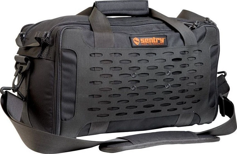 Sentry Black Lightweight Handgun Shooting Range Bag YKK Coil Zippers - 21RB01BK - Image 1 of 1