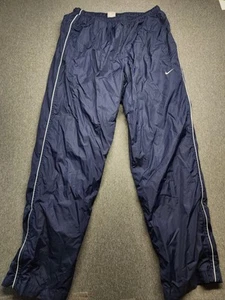 Vintage Nike Jogger Sweatpants 80s 90s Navy Size L Gray Tag - Picture 1 of 7