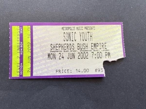 Sonic Youth Ticket 2002 - Picture 1 of 1