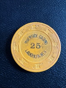 Riverside Casino Laughlin Nevada 25 Cent Chip 1990 - Bild 1 von 2