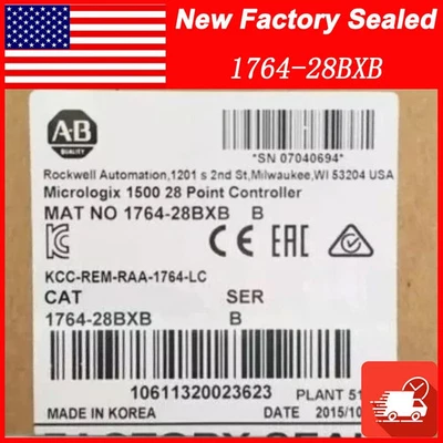 NEW Factory Sealed 1764-28BXB AB MicroLogix1500 28 Point Controller 1764 28BXB - Image 1 of 4