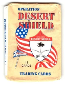 EMPTY Wrapper Operation Desert Shield Trading Card  - Picture 1 of 3