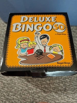 Deluxe Bingo Game Set with Cage, Balls, Board, and 100 Shutter Cards - Image 1 of 2