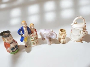 Vintage Japan Miniature Figurine Lot – 5 Porcelain Pieces, 1940s–50s Era - Picture 1 of 6