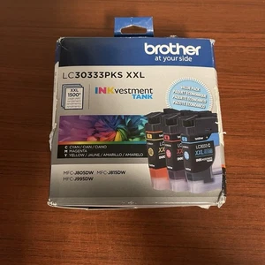 NUOVO Brother LC3033 3PKS XXL serbatoio di investimento confezione da 3 carrelli di inchiostro a colori SCAD: 09/2025 - Foto 1 di 2