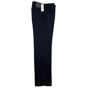 Banana Republic Mens 33x34 Navy Blue 100% Wool Tailored Slim Fit Dress Pants NEW - Picture 1 of 16