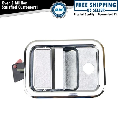 Передняя металлическая внешняя дверная ручка хромированная и черная правая сторона для Freightliner - Изображение 1 из 4