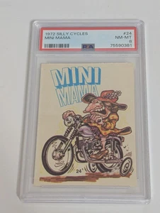 1972 Donruss Silly Cycles #24 Mini Mama PSA 8 NM-MT Non-sport Card - Picture 1 of 2