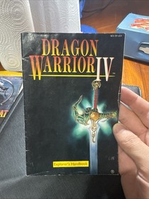Dragon Warrior IV 4 Manual Only Authentic Explorers Handbook 1991 Nintendo NES