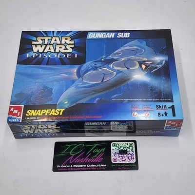 Vintage Star Wars Episode 1 Gungan Sub Snapfast AMT/ERTL 1:48 Model Kit - Sealed - Image 1 of 4