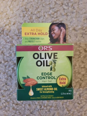 ORS Olive Oil Extra Hold EDGE CONTROL Hair Gel w/ Sweet Almond Oil 2.25 Oz. - Image 1 of 2