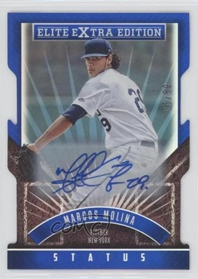 2015 Elite Extra Edition Status Blue Die-Cut Prospects /50 Marcos Molina Auto - Image 1 of 2