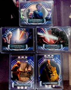 (5x) 2024 Star Wars Masterwork JOURNEY OF AHSOKA BASE INSERT LOT - Picture 1 of 2
