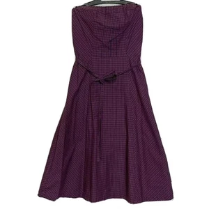 Vestido Bustier Compacto Algodón Púrpura American Eagle Outfitters Sin Mangas talla 0 - Imagen 1 de 12